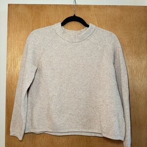 Tahari Women's Cream Ribbed Sweater